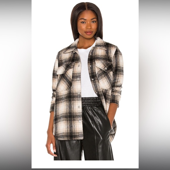 New Without Tags BLANKNYC Plaid Shacket in Checked Out - Picture 3 of 4